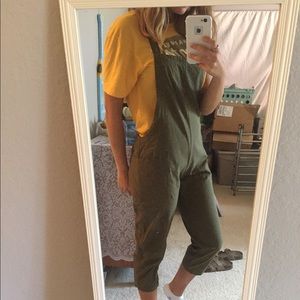 ROMWE green overalls
